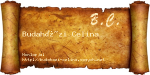 Budaházi Celina névjegykártya